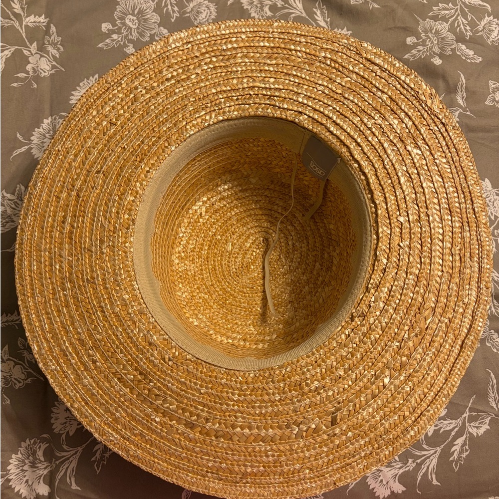 ASOS Wide-Brim Straw Sun Hat in Natural - Picture 4 of 5